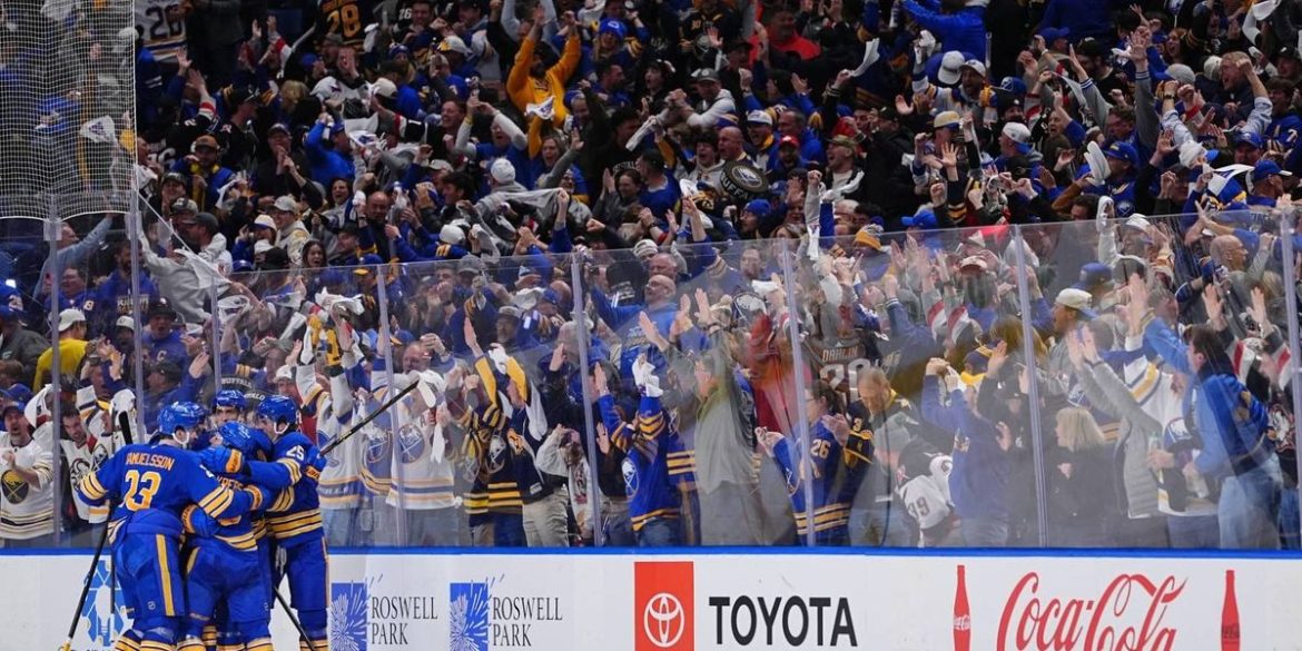 Buffalo Sabres overcome Bruins with late third-period surge to win Game 1 of playoffs