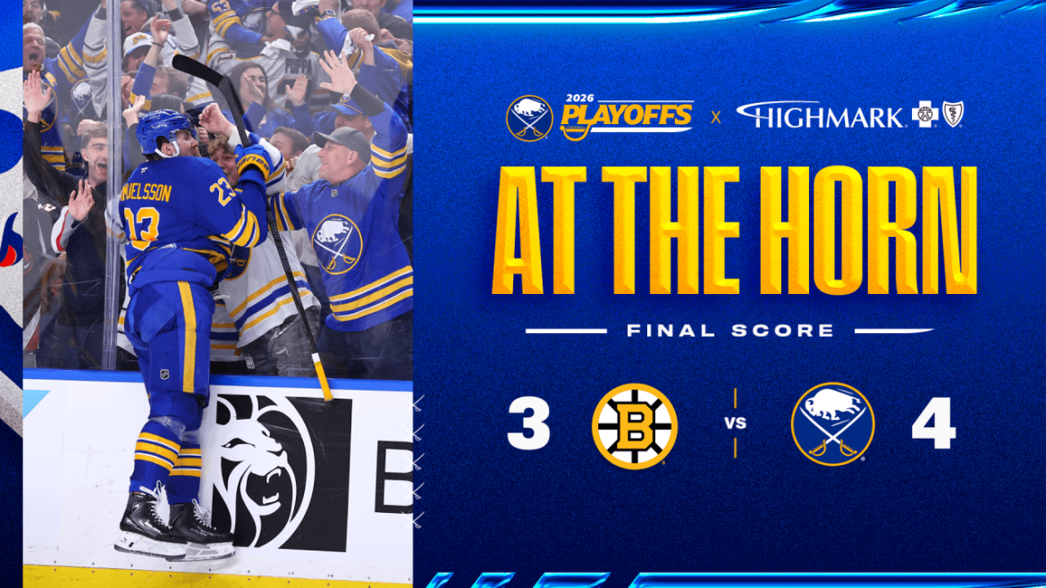 Sabatges’ Troy Scores Two Goals in 4:35 to Rally Past Bruins in Game 1 Win
