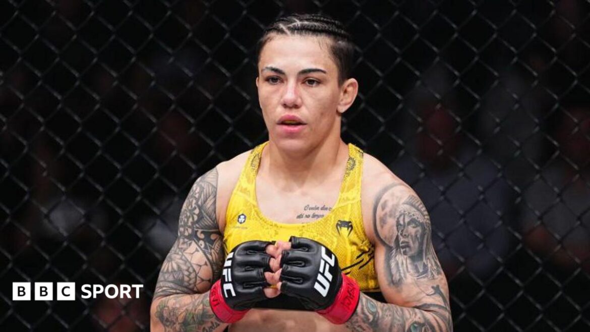 Jessica Andrade in action at UFC 300 in 2024