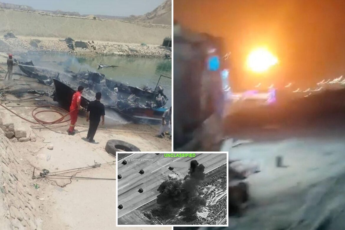 Iran fired a wide retaliation campaign Thursday in retaliation to the latest US strikes, with the attacks targeting American