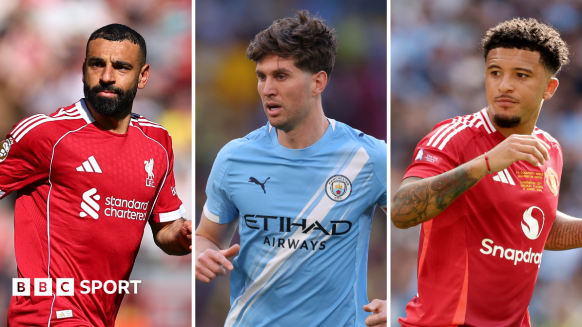 Mohamed Salah, John Stones and Jadon Sancho