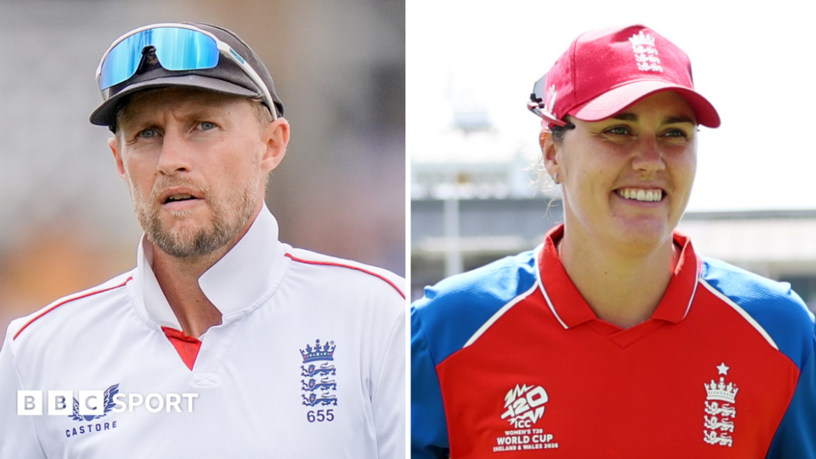 A split image with Joe Root and Nat Sciver-Brunt