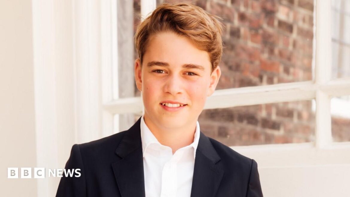 Prince George in a suit