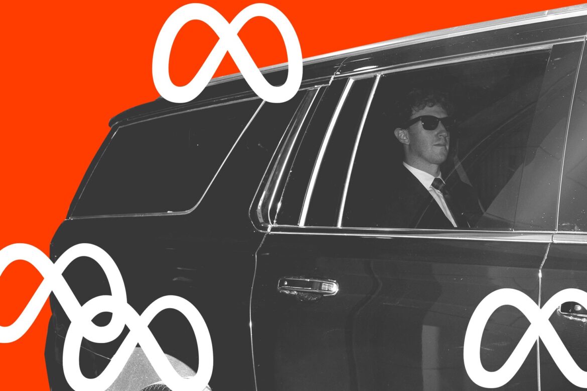 Mark Zuckerberg wearing sunglasses leaving a court house in a black SUV