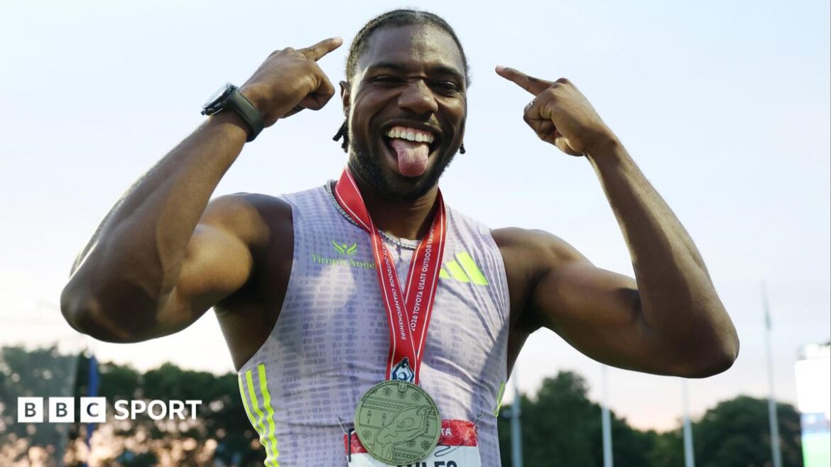 American sprinter Noah Lyles