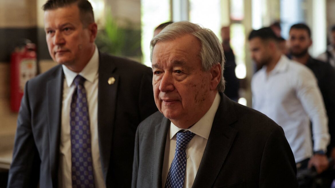Guterres tours Syria’s notorious ‘Assad Prison’ in Sednaya