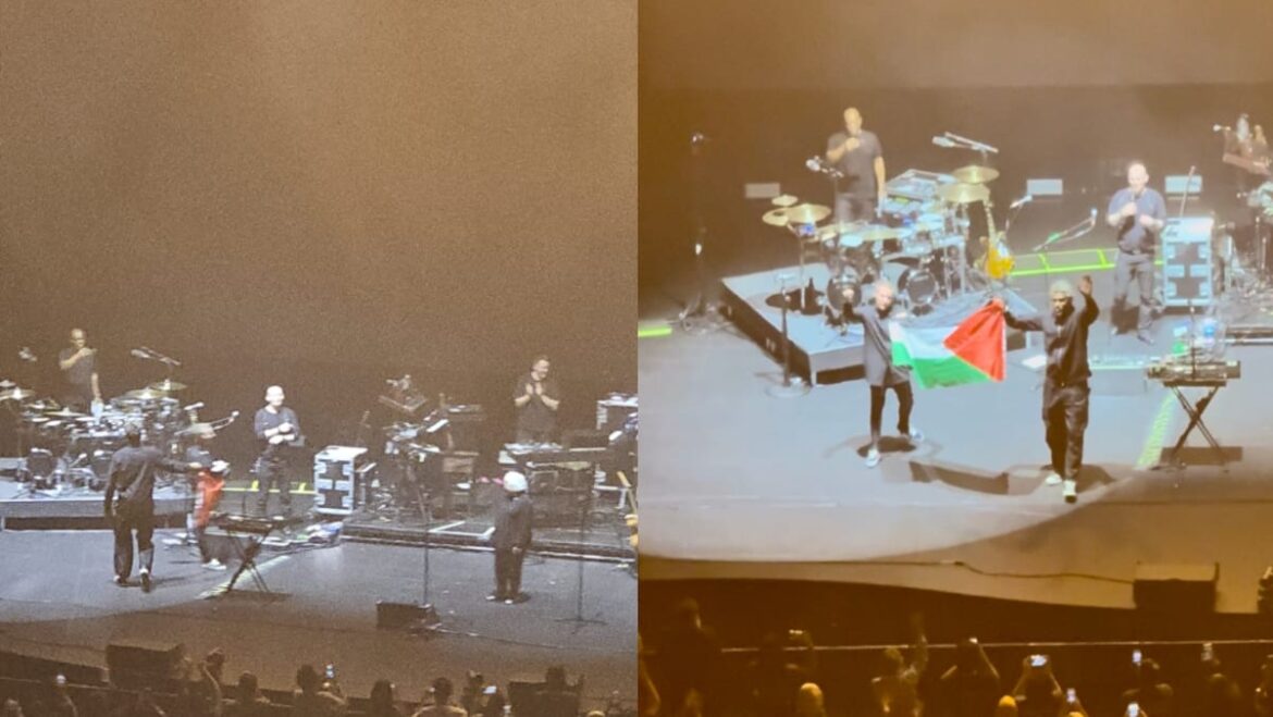 Massive Attack members barred from Singapore for displaying Palestinian flag