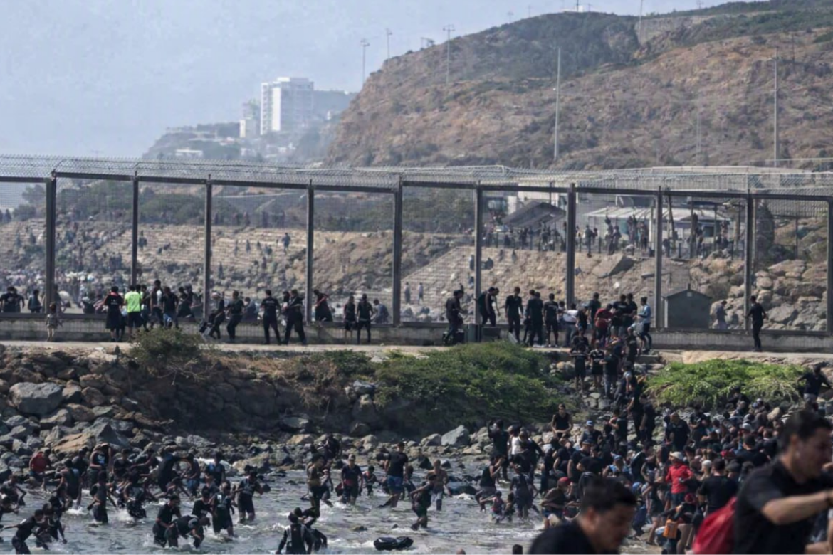 Migrants cross Spanish enclave of Ceuta