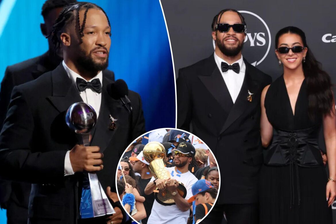 Jalen Brunson Wins Three ESPY Awards, Knicks Take Team Honor