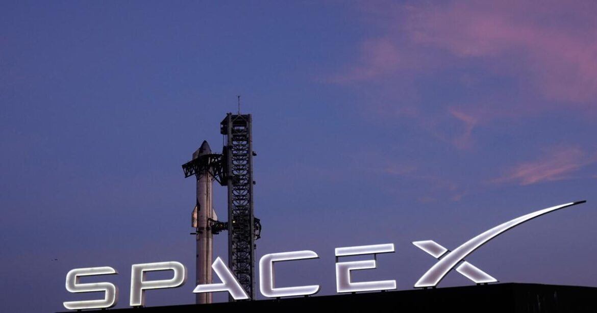 FILE - SpaceX's mega rocket Starship prepares for a test flight from Starbase in Boca Chica, Texas, Monday, Nov. 18, 2024