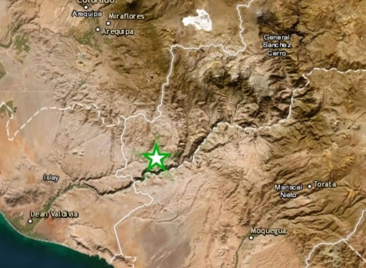Sismo de magnitud 3.5 en Moquegua, Perú