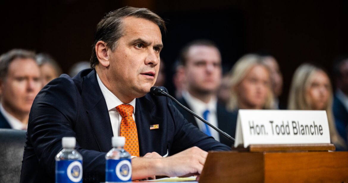 Todd Blanche rescinds $1.8B fund to secure GOP support for AG confirmation