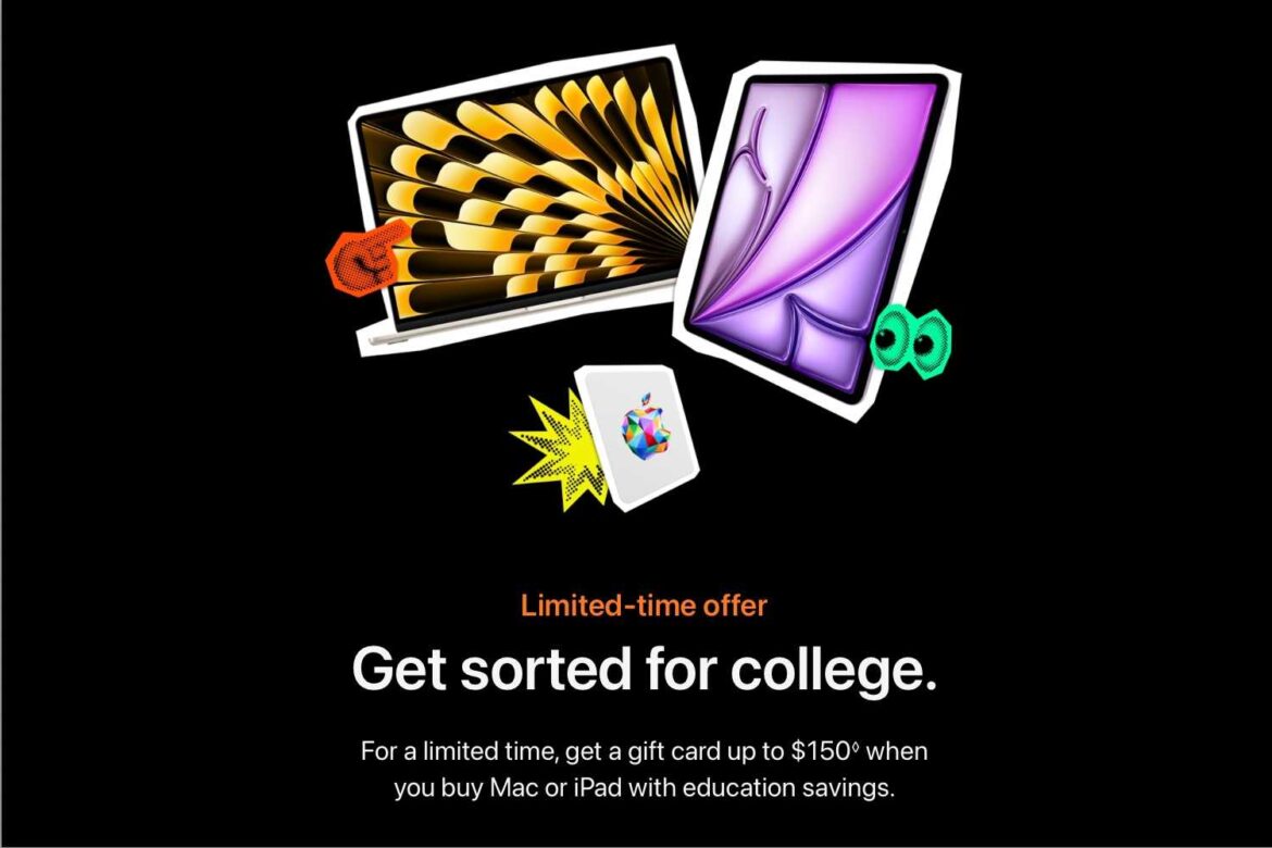 Apple Extends 2026 Back to School Promo With Up to $150 Gift Cards