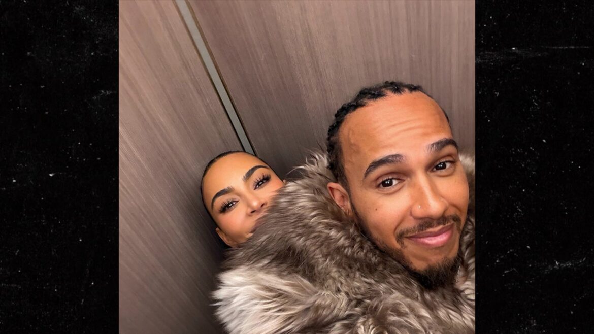 Kim Kardashian & Lewis Hamilton Get Cozy Amid Summer Break