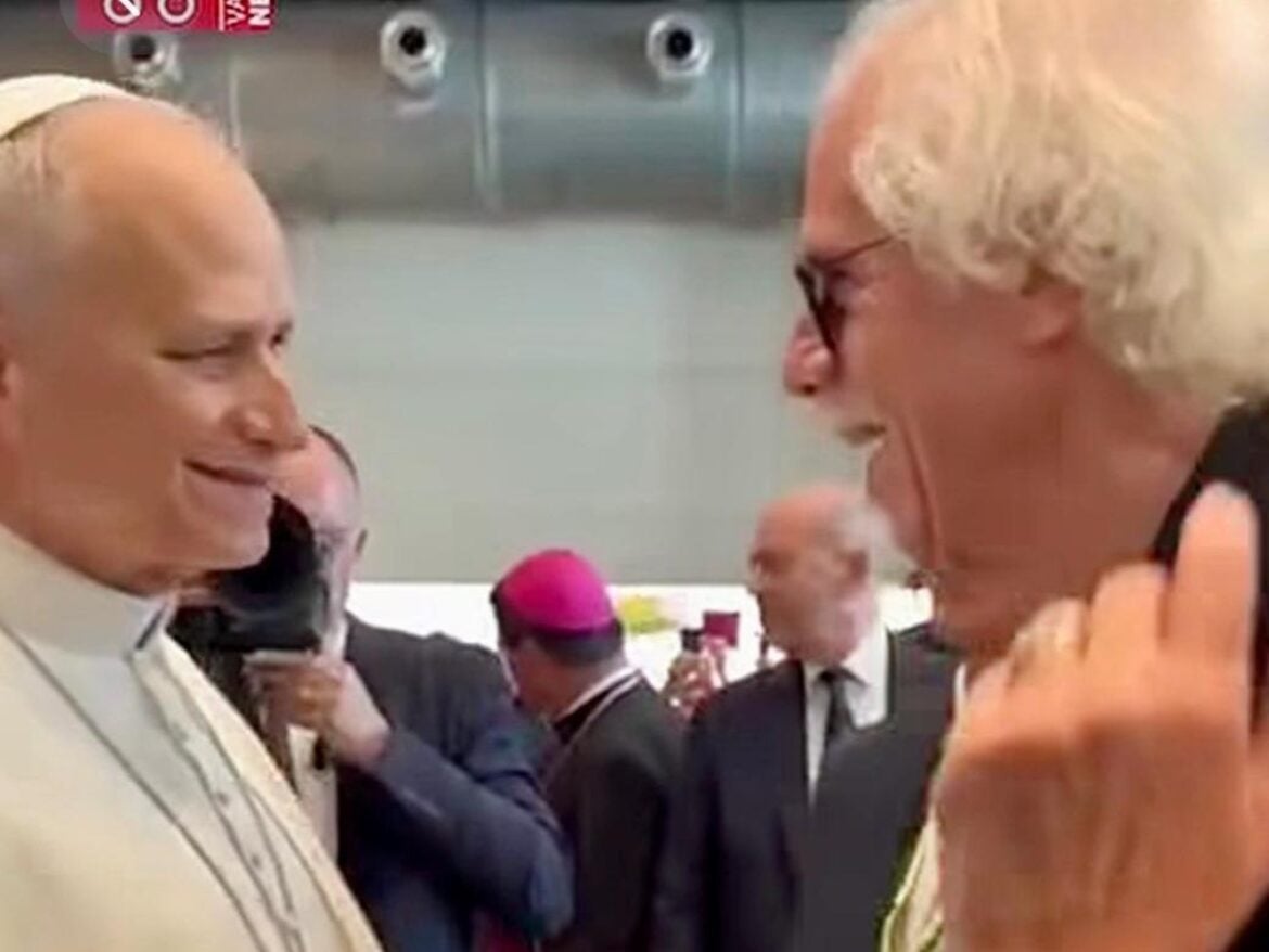 Pope Leo XIV Trades Rosaries for Ray-Ban Sunglasses with Blues Brothers Saxophonist