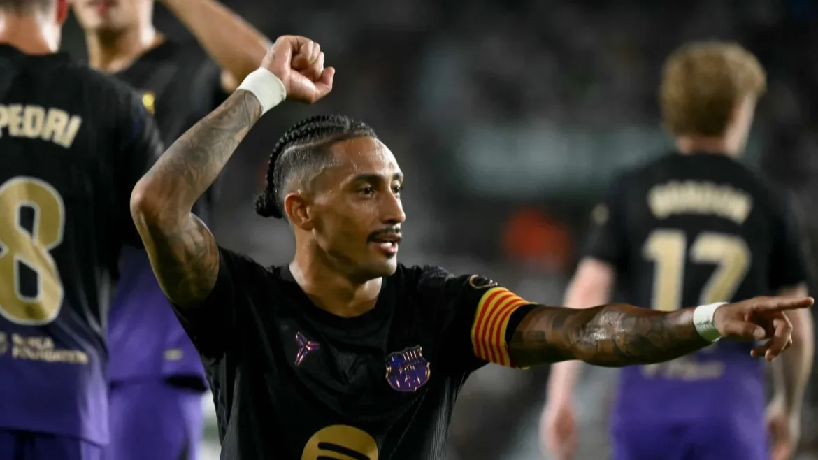 Barcelona Dominates Elche 5-0 in LaLiga Debut as Raphinha Shines