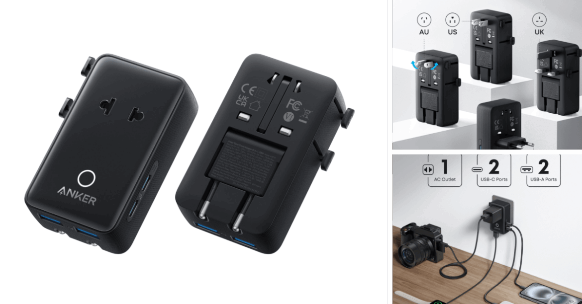 Anker Nano 5-Port Universal Travel Adapter Drops to $20