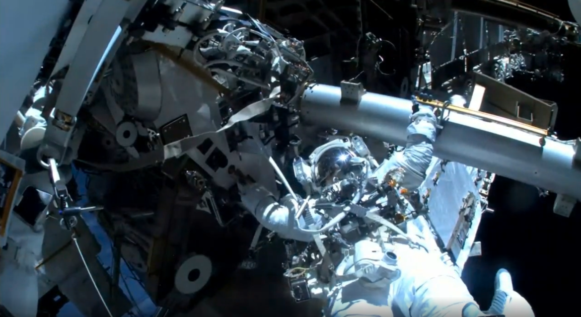 Sophie Adenot and NASA Astronaut Complete ISS Antenna Spacewalk
