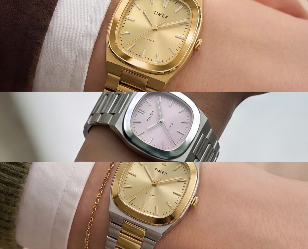 Timex expands E Line with three new quartz watches featuring 1983 TV Dial design