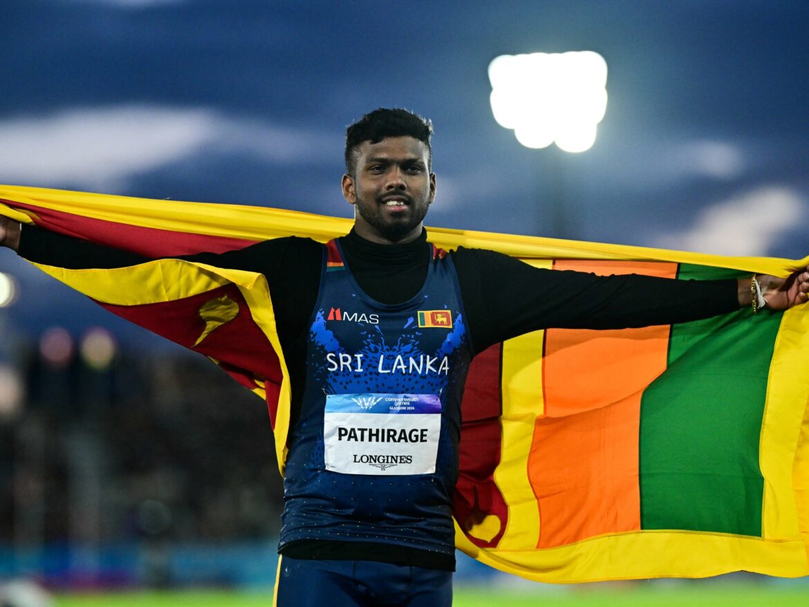 Pathirage wins Sri Lanka’s first athletics gold in Commonwealth javelin