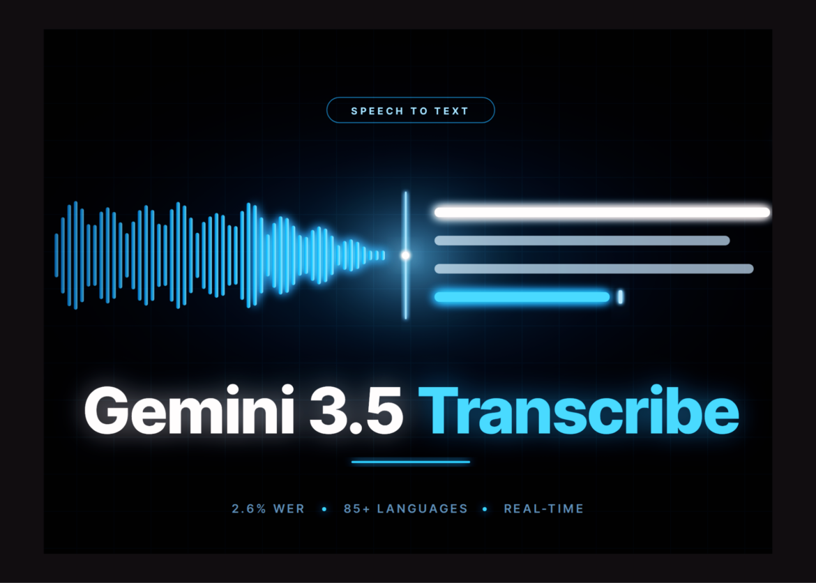 Google Unveils Gemini 3.5 Transcribe, AI-Powered Speech-to-Text Model for 85+ Languages