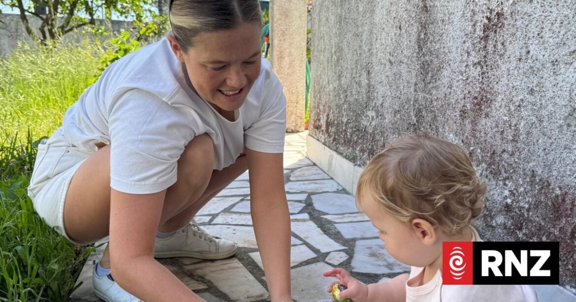 Coogee Beach shark attack victim Leah Stewart with her daughter before the June 2026 shark attack