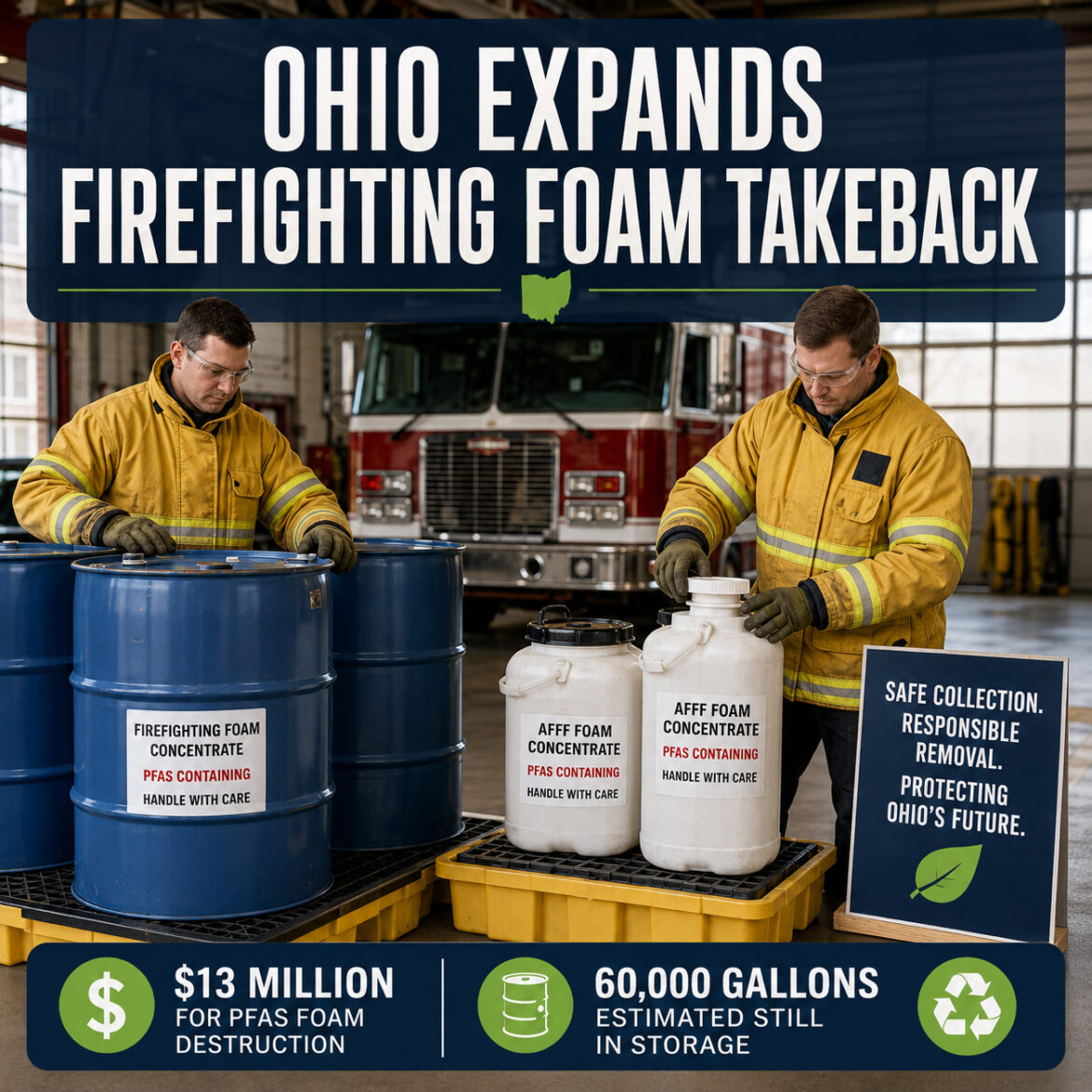 Ohio Expands Program to Destroy Toxic Firefighting Foam Using Settlement Funds