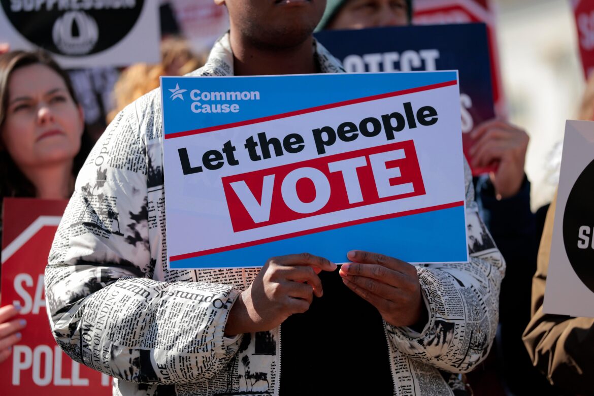 Democratic Senators Rally Against Republicans’ SAVE America Act