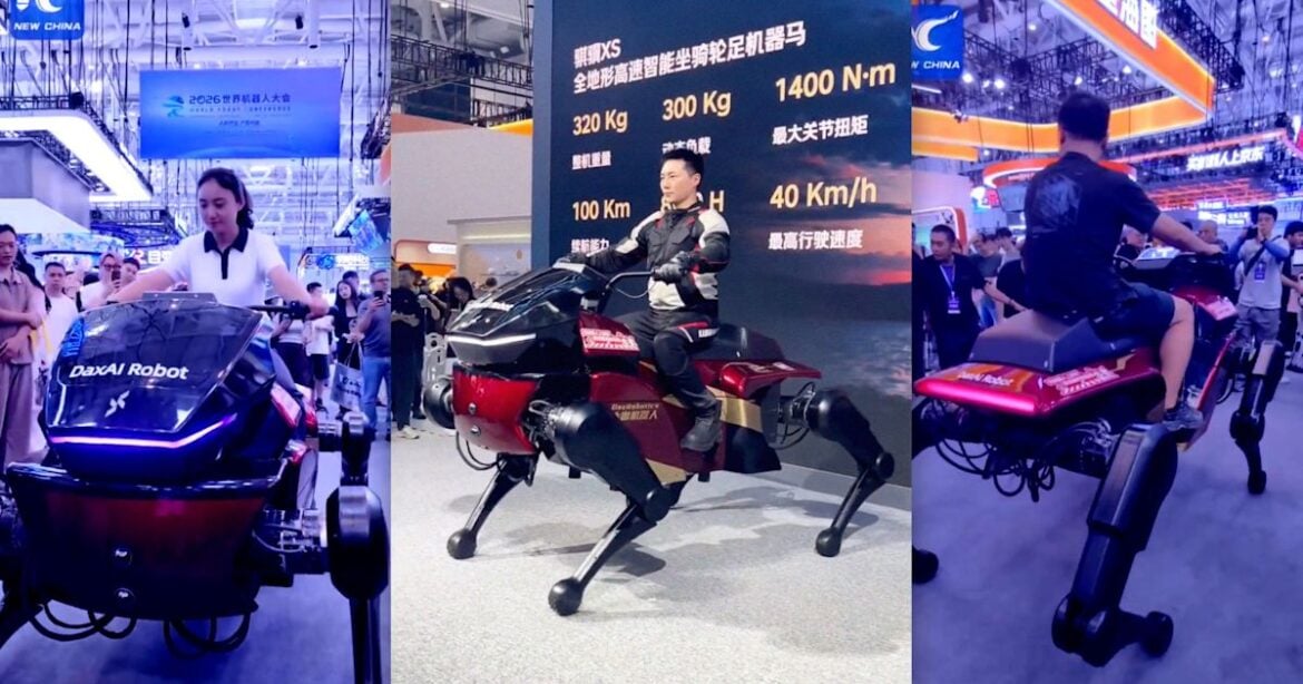 DaxAI Debuts Qiji X1 Ride-On Robot Horse at 2026 World Robot Conference