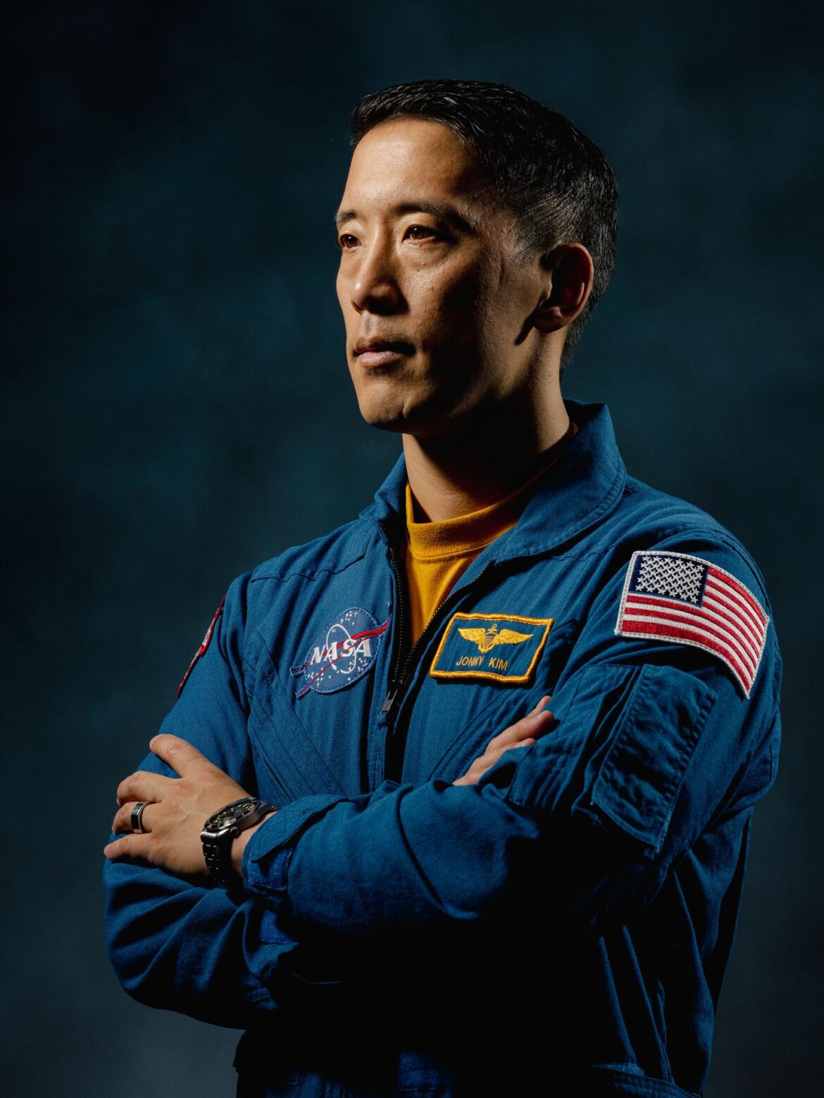 NASA astronaut Jonny Kim poses for a portrait at NASA’s Johnson Space Center in Houston, Texas