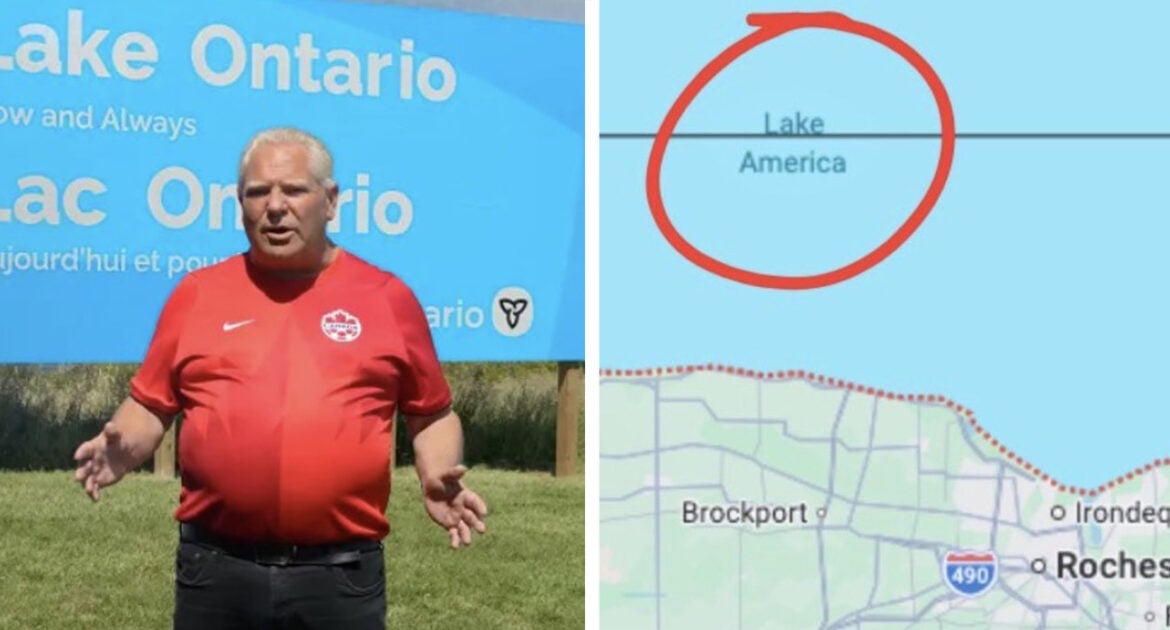 Google Maps Labels Lake Ontario as Lake America for Users in the US
