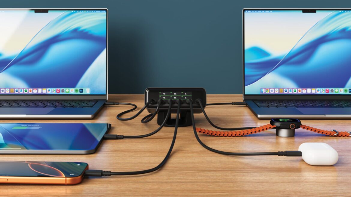 Satechi Launches ChargeView 240W Desktop Charger With 6 USB-C Ports and LCD