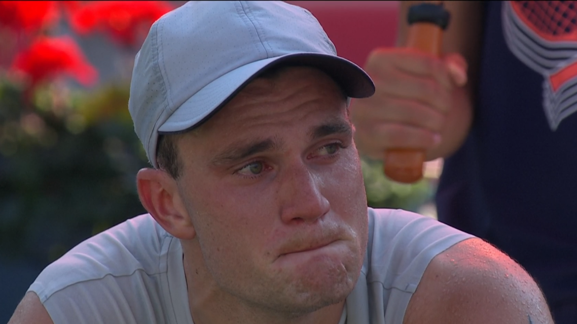 Jack Draper in tears as arm injury resurfaces in Montreal loss to Atmane