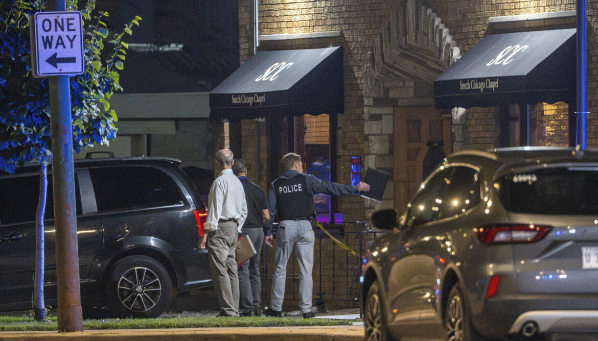 Chicago police investigate South Chicago Chapel after investigators found dozens of decomposing bodies in the basement of