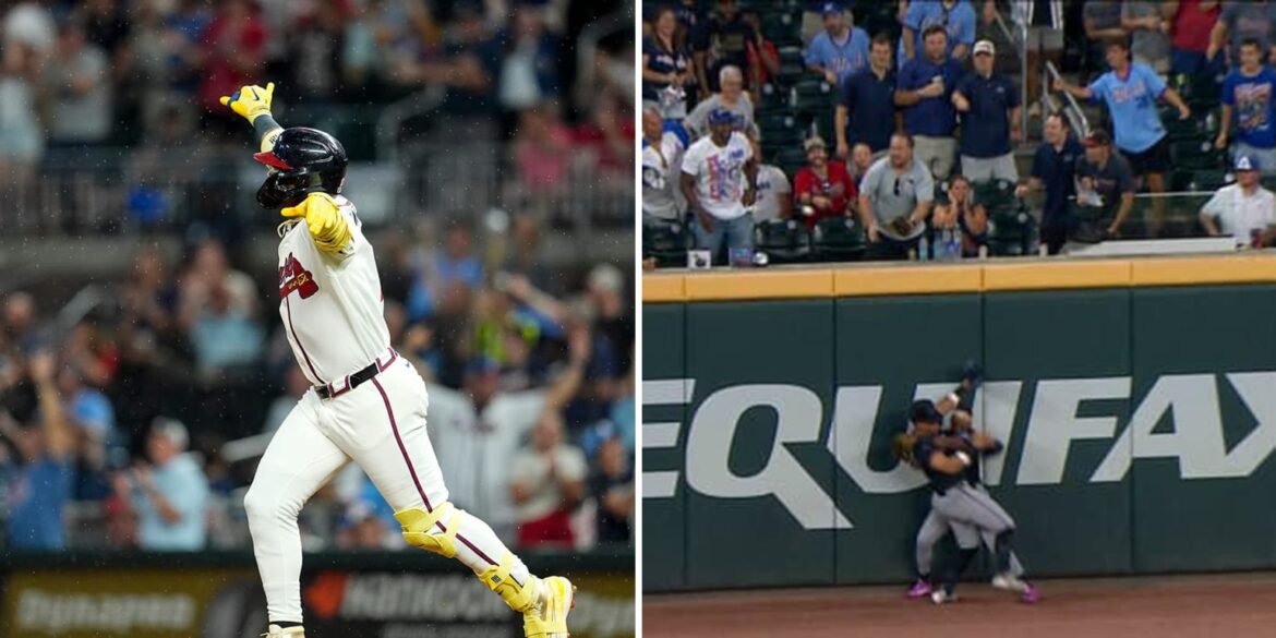 Ronald Acuña Jr. Hits Bizarre Two-Player Deflected HR in Braves' Win Over Marlins