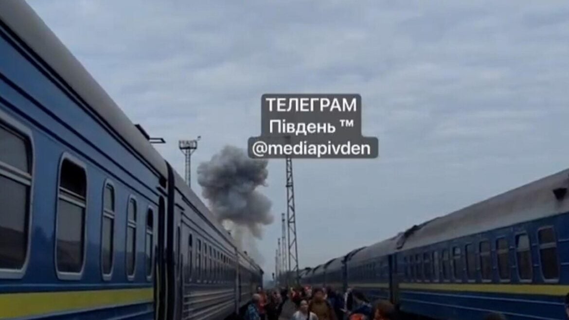 Russian Drone Strike Hits Train Near Polish Border