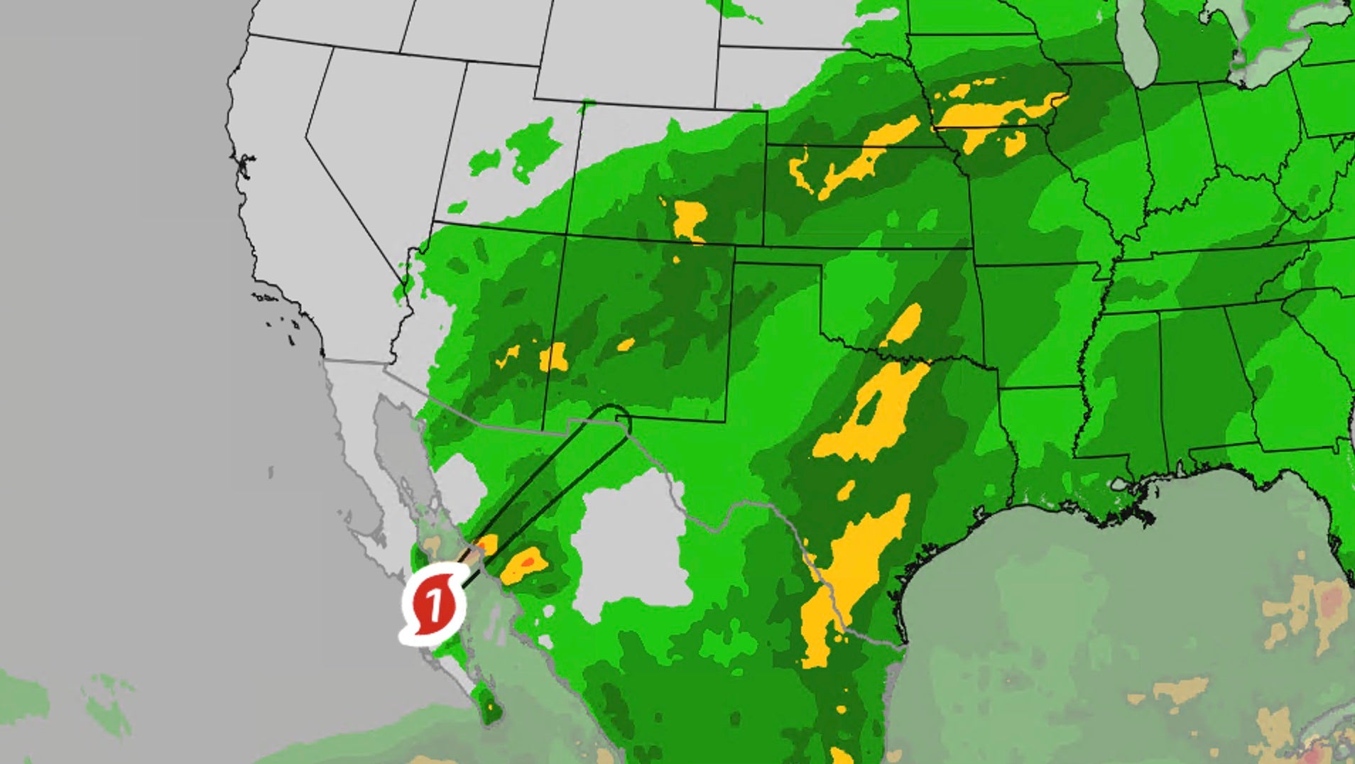 Polo moisture to trigger rainfall across Southwest