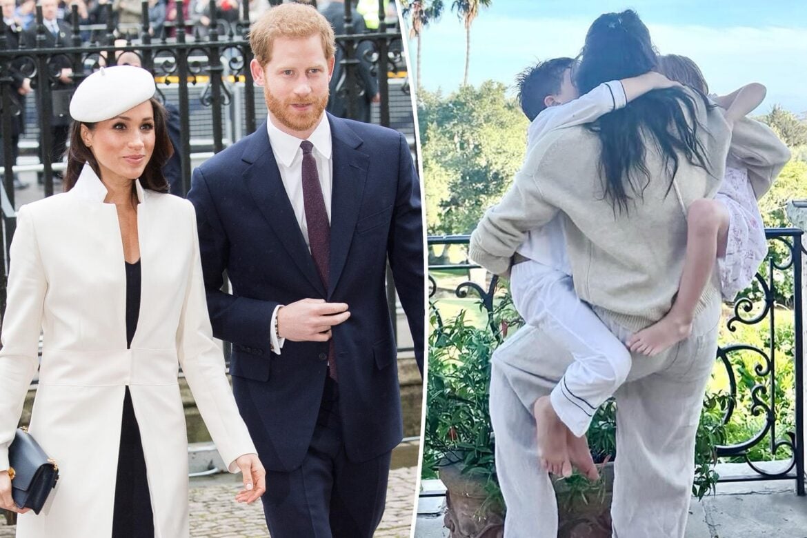Prince Harry and Meghan Markle split with Markle and Prince Archie and Princess Lilibet