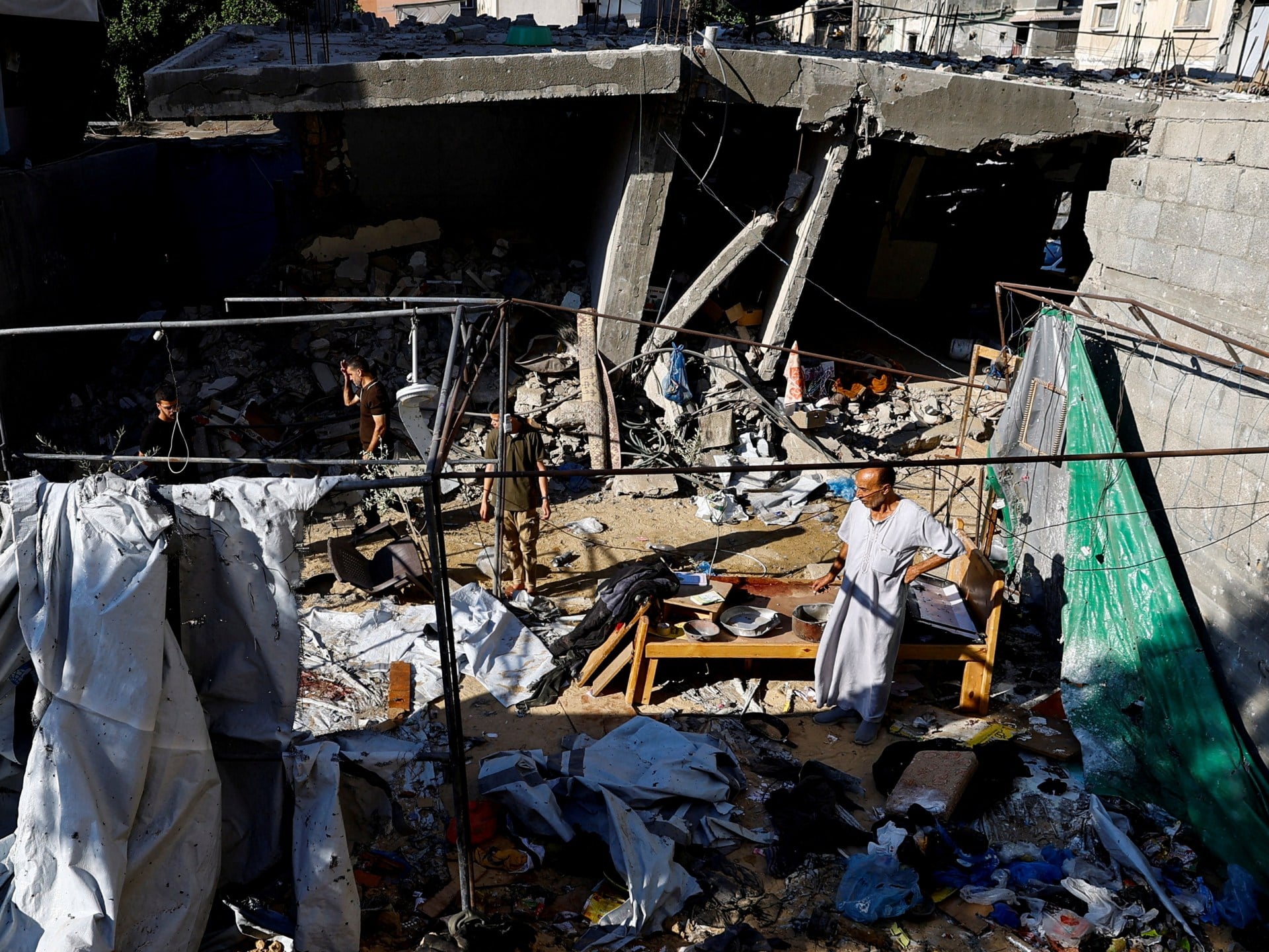 Israeli strikes hit water plant, warehouse in Gaza, killing at least seven