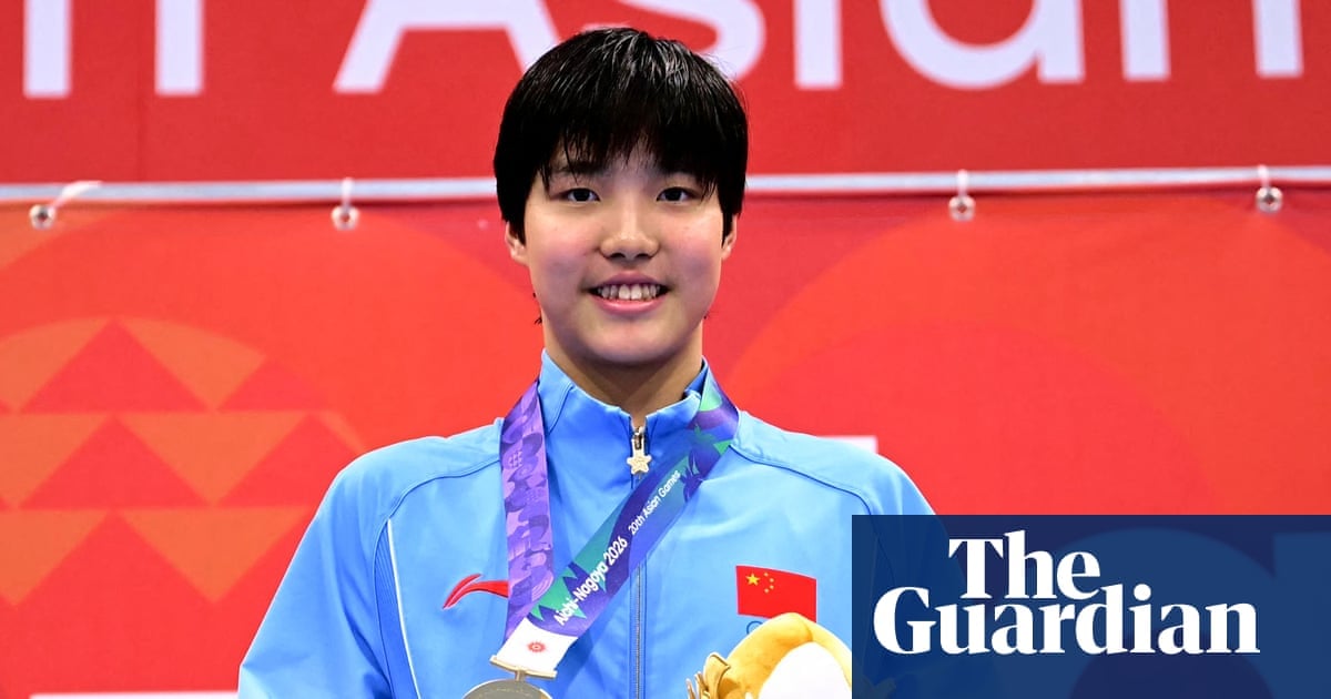 Yu Zidi Sets Asian Games Record to Win 200m Butterfly at Age 13
