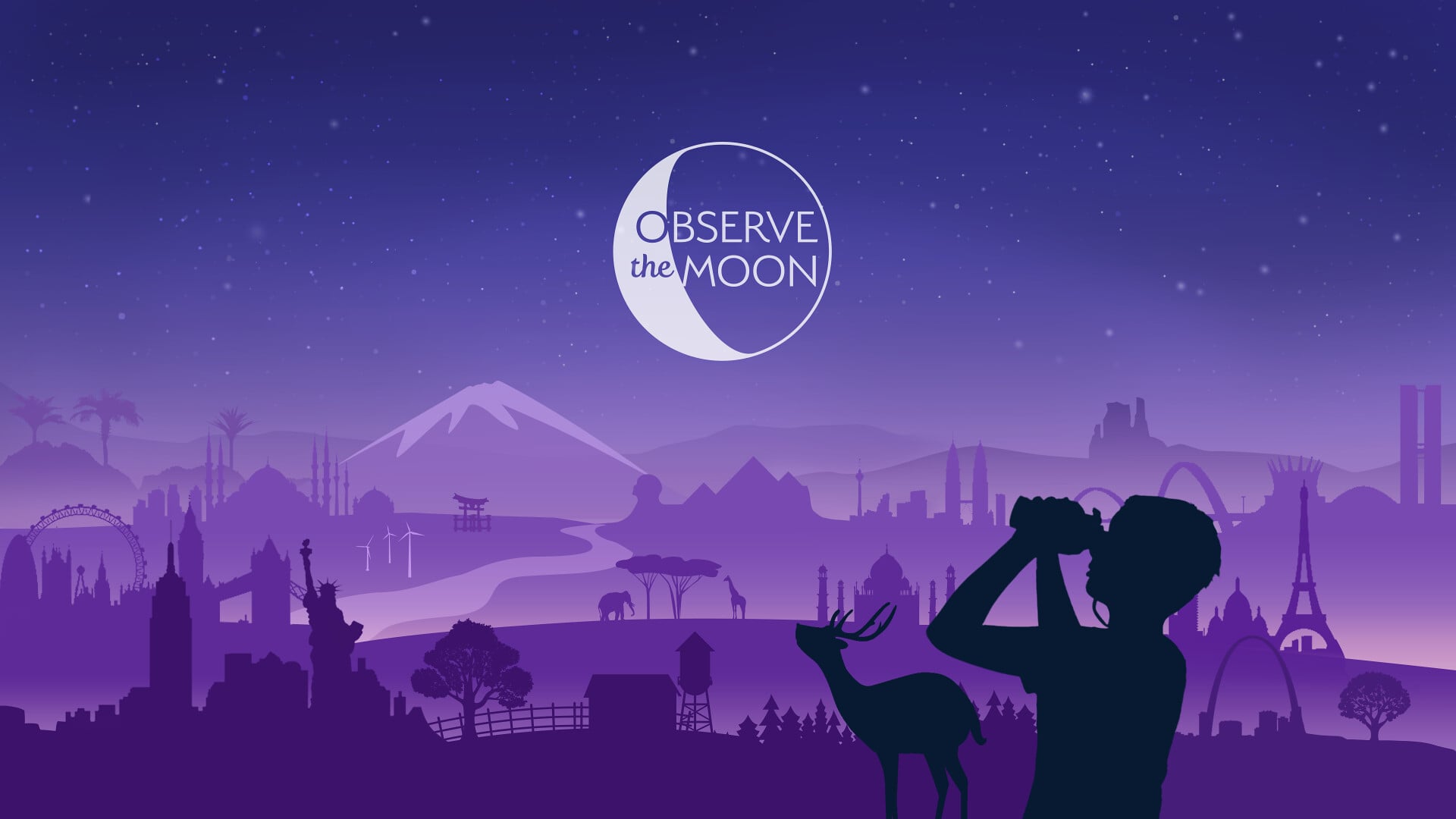 Graphic advertising International Observe the Moon Night