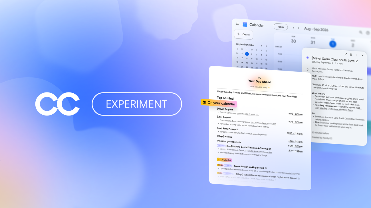 Google expands CC AI agent into shared tool for household coordination