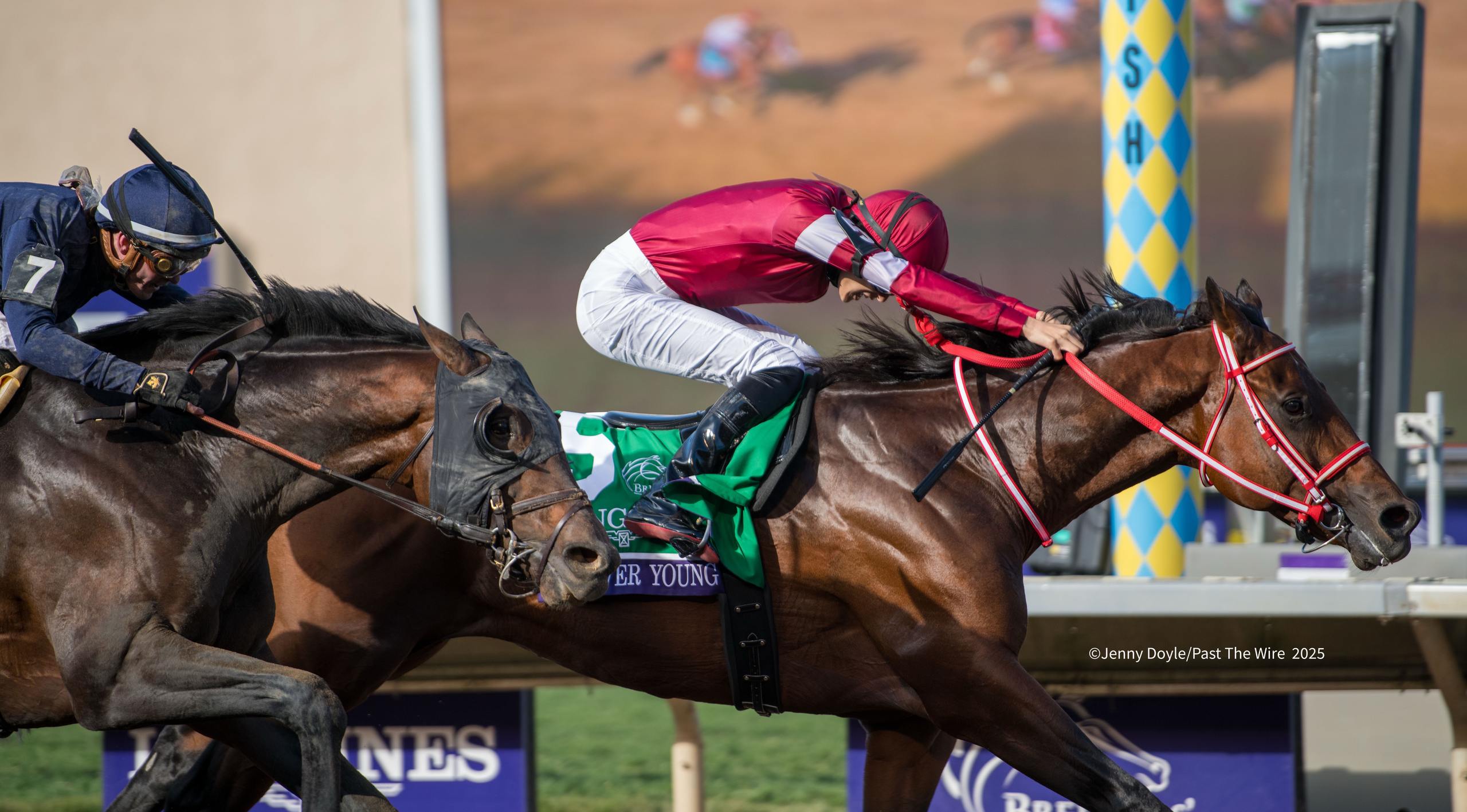 Forever Young under Ryusei Sakai winning the Classic for Japan. (Jenny Doyle/Past The Wire)