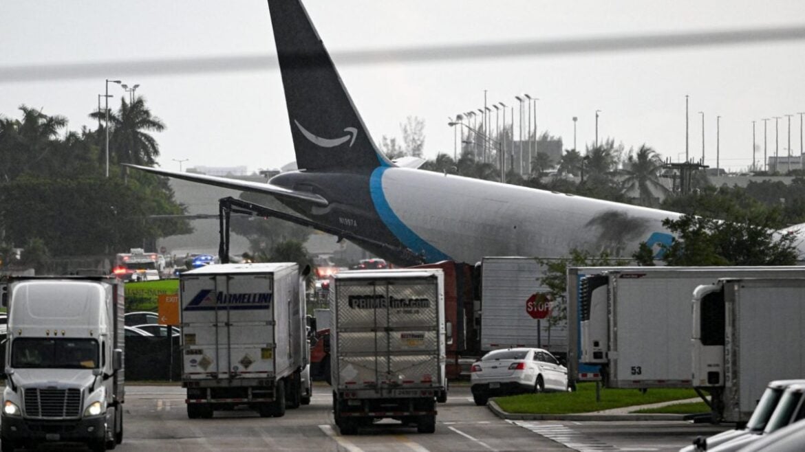 Miami Amazon Cargo Plane Crash Kills Five After Overrunning Runway