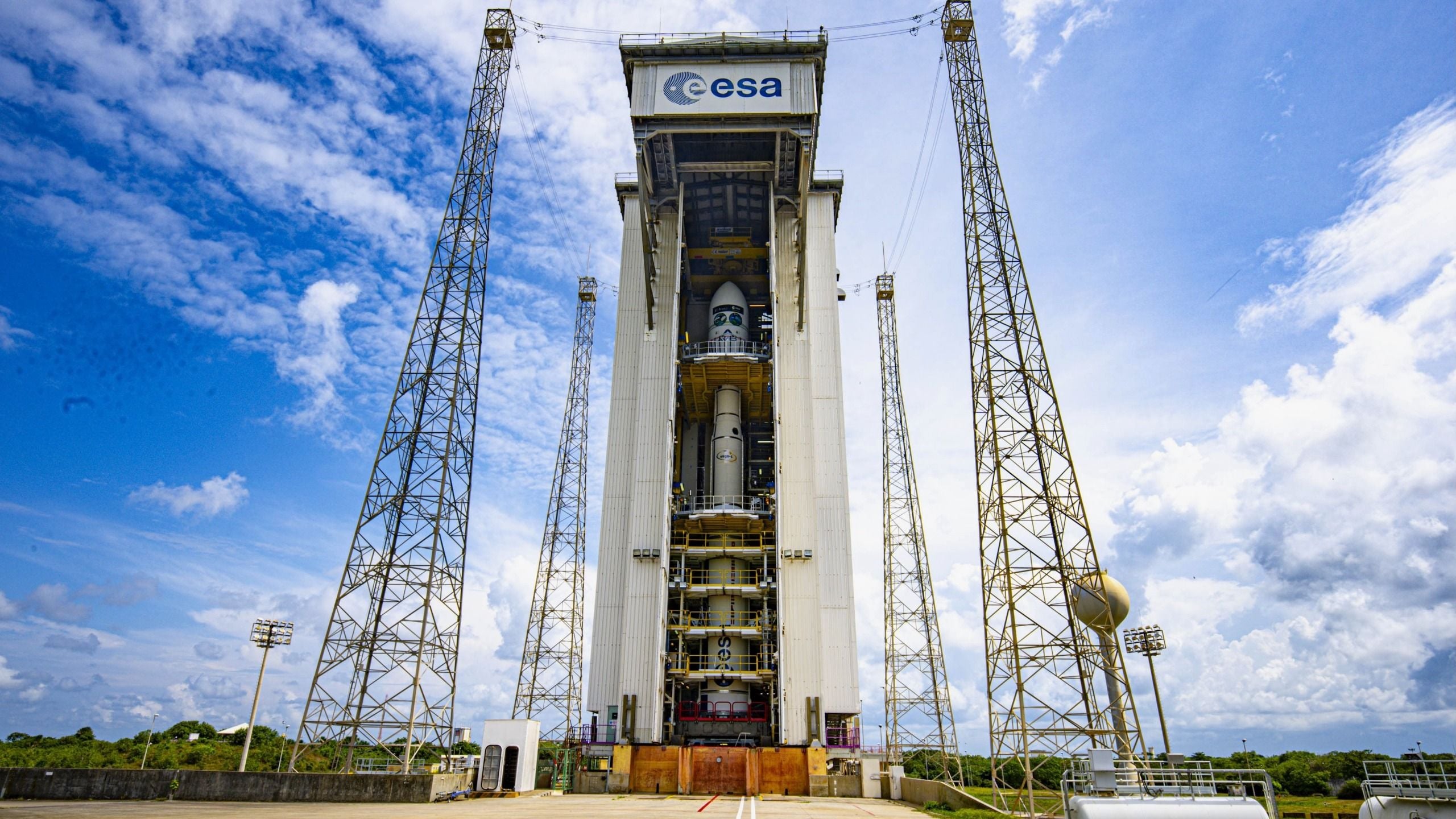 A Vega C rocket is scheduled ot launch ESA