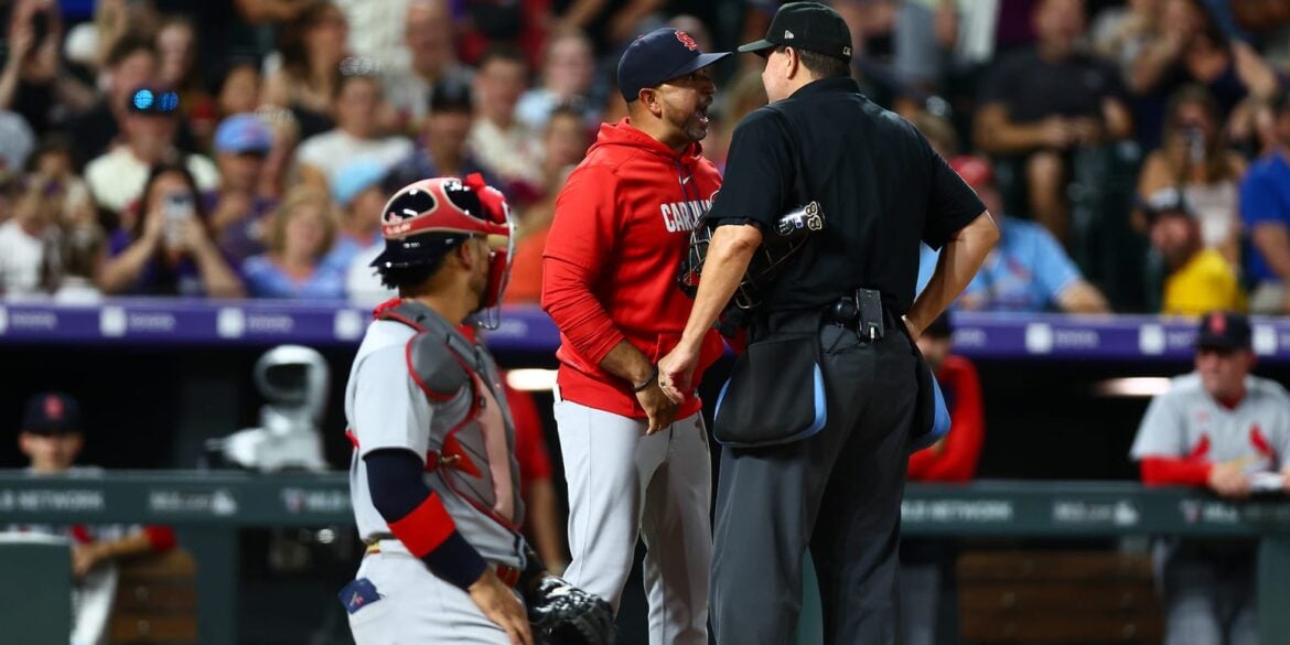 Cardinals Manager Oliver Marmol Ejected Over Rookie's Tilted Cap Dispute