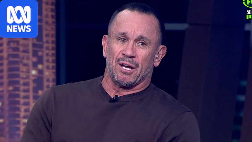A teary-eyed Matthew Johns speaks after the Newcastle Knights reach the NRL grand final