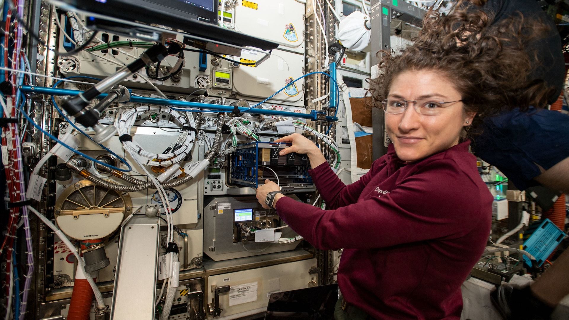 Christina Koch on the ISS