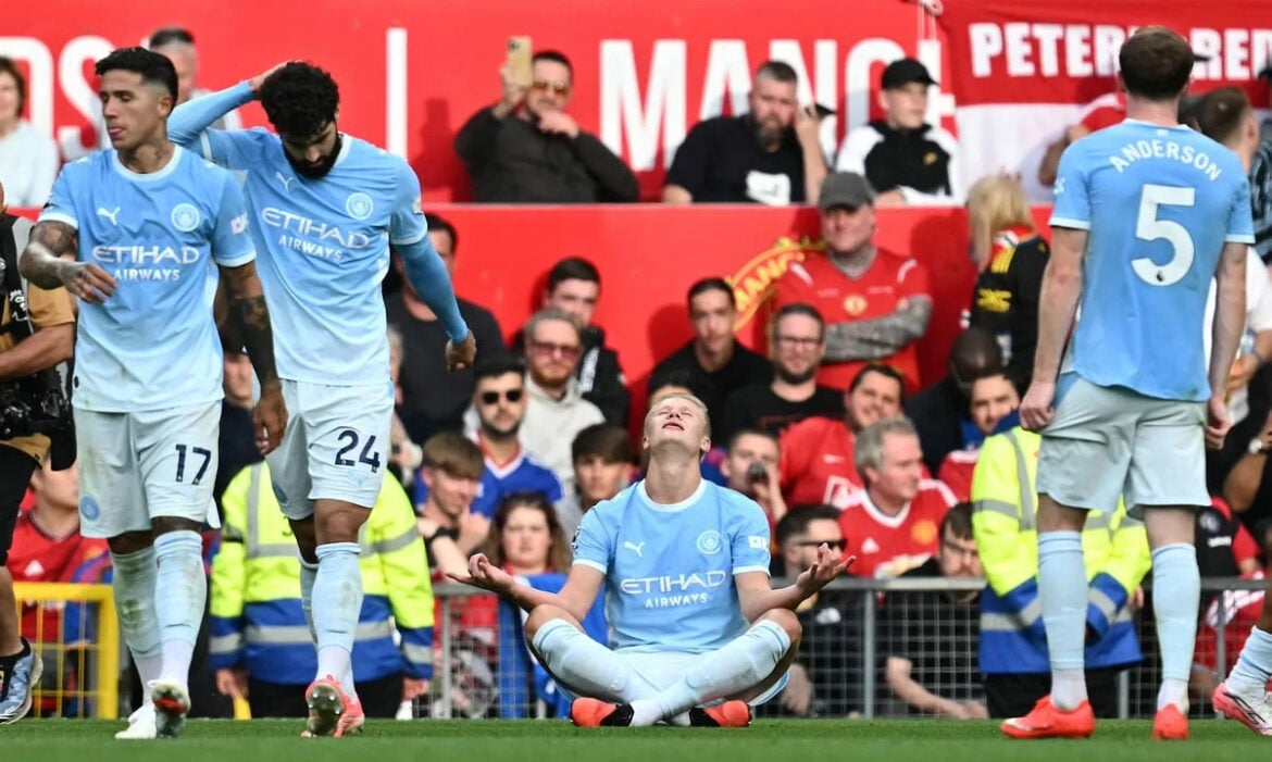 Erling Haaland Scores Controversial Winner as 10-Man Man City Beat Man Utd