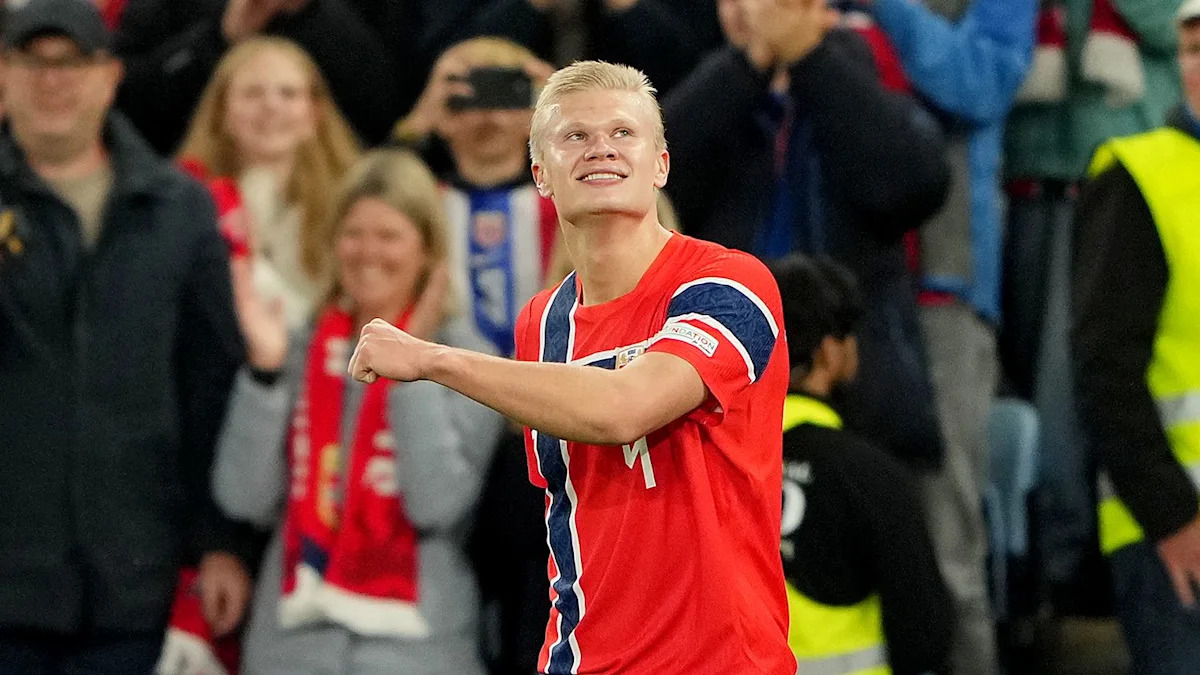 Erling Haaland Hits 62 Norway Goals as Stale Solbakken Praises Instinct
